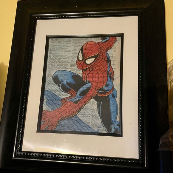 Other - Spider-Man Framed Print on Dictionary Page